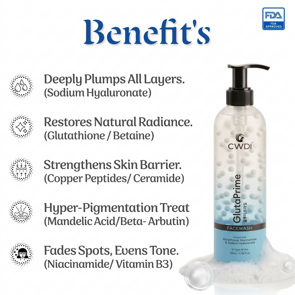 GlutaPrime Face Wash