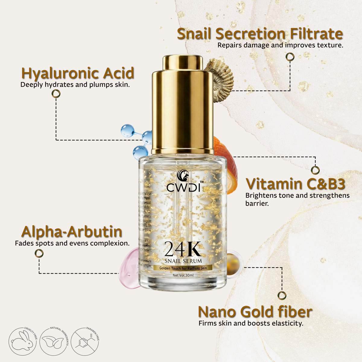 24K Novel Snail Serum